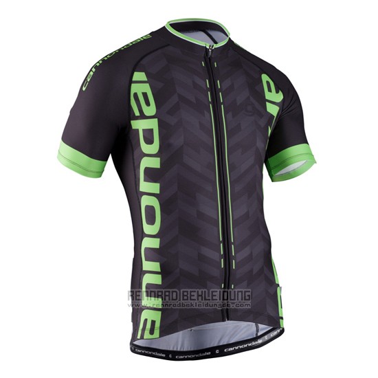 2016 Fahrradbekleidung Cannondale Grun und Shwarz Trikot Kurzarm und Tragerhose - zum Schließen ins Bild klicken